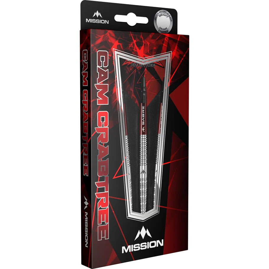 Mission Cam Crabtree Natural 95% Tungsten Steel Tip Darts