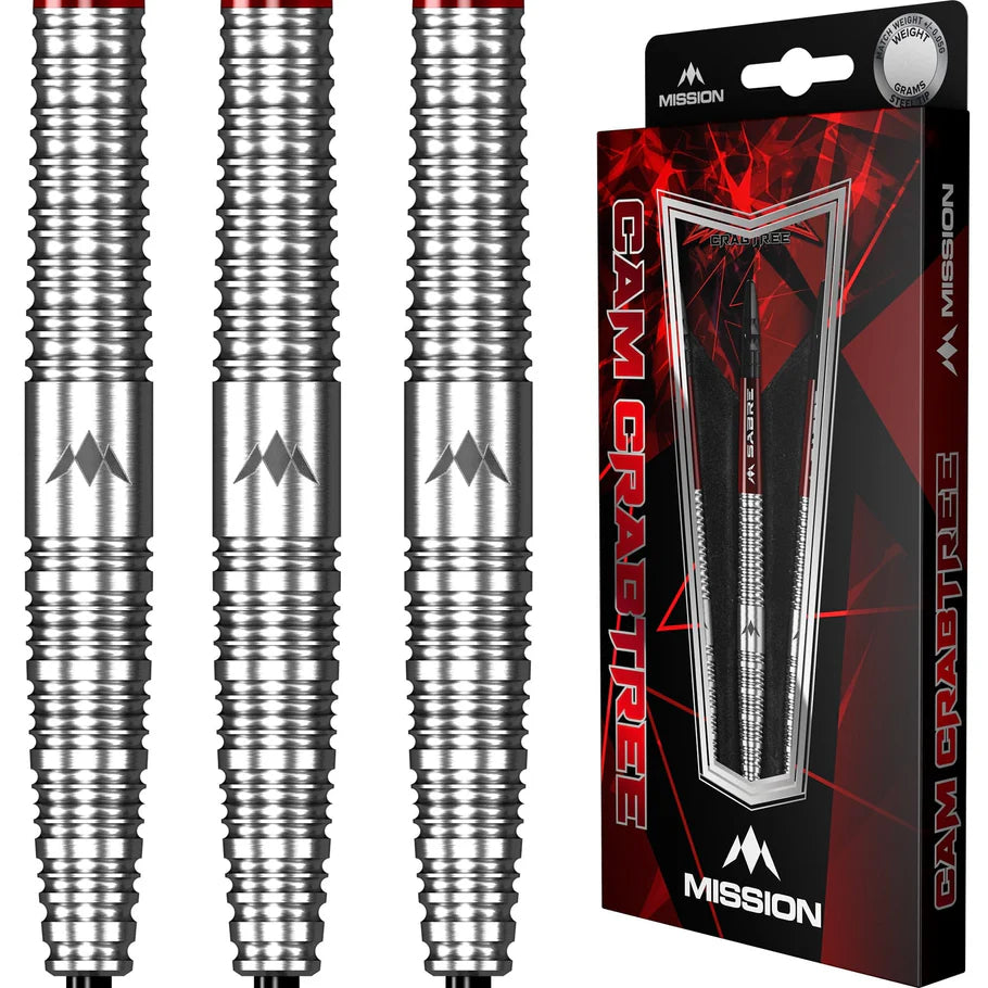 Mission Cam Crabtree Natural 95% Tungsten Steel Tip Darts