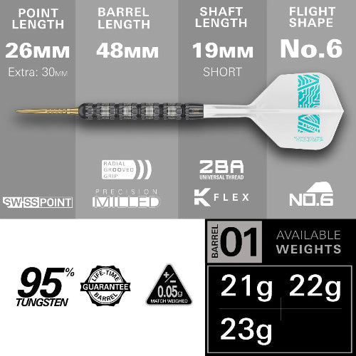 Target Rob Cross 95K Steel Tip Darts