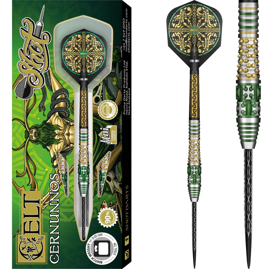 Shot Celt Cerrunos Tungsten Steel Tip Darts