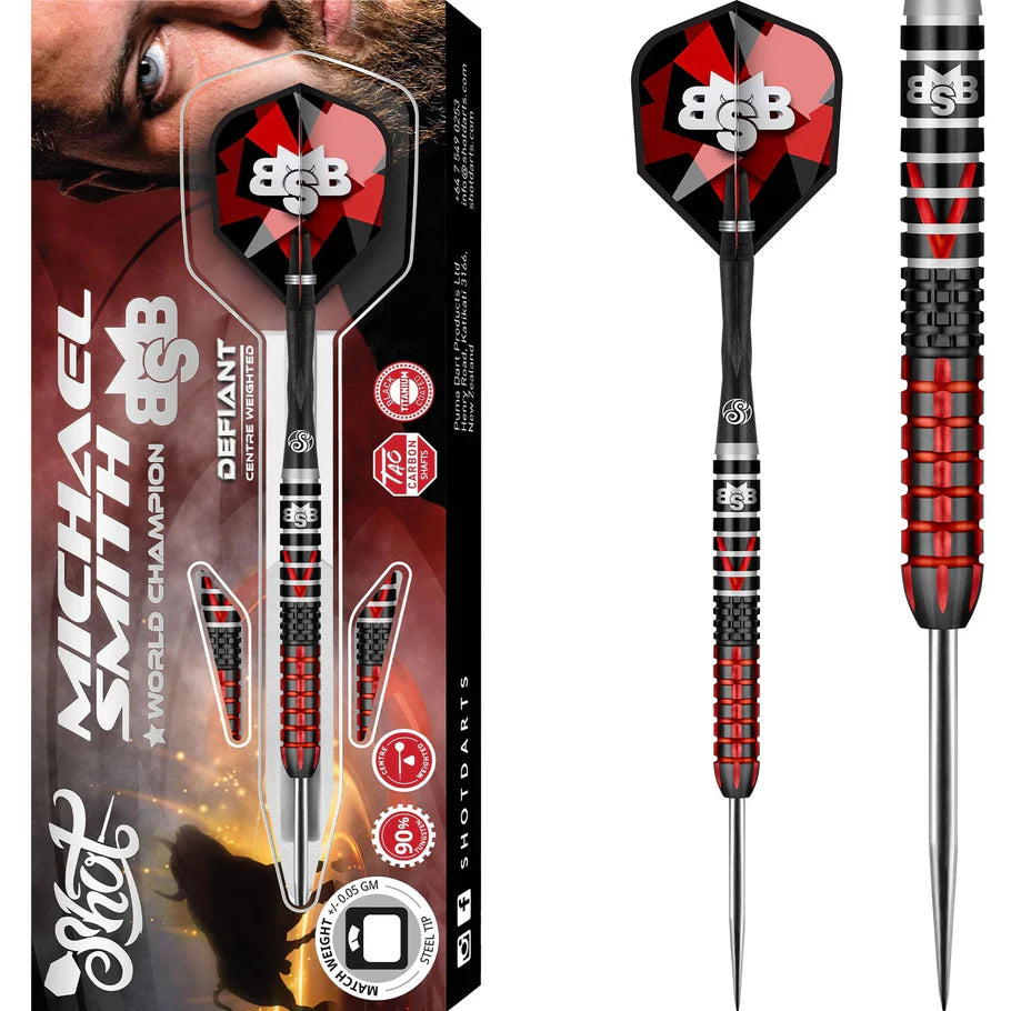 Shot Michael Smith Bully Boy Defiant Steel Tip Darts