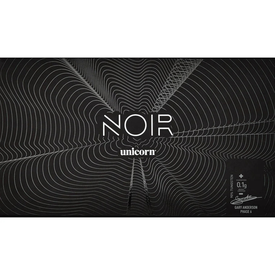 Unicorn Noir Phase 6 Gary Anderson 90% Tungsten Steel Tip Darts